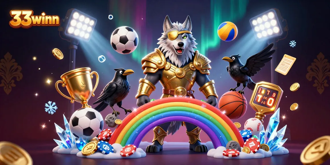 Experience the thrill of gambling with 33winn, featuring dynamic sports elements and mythical characters.