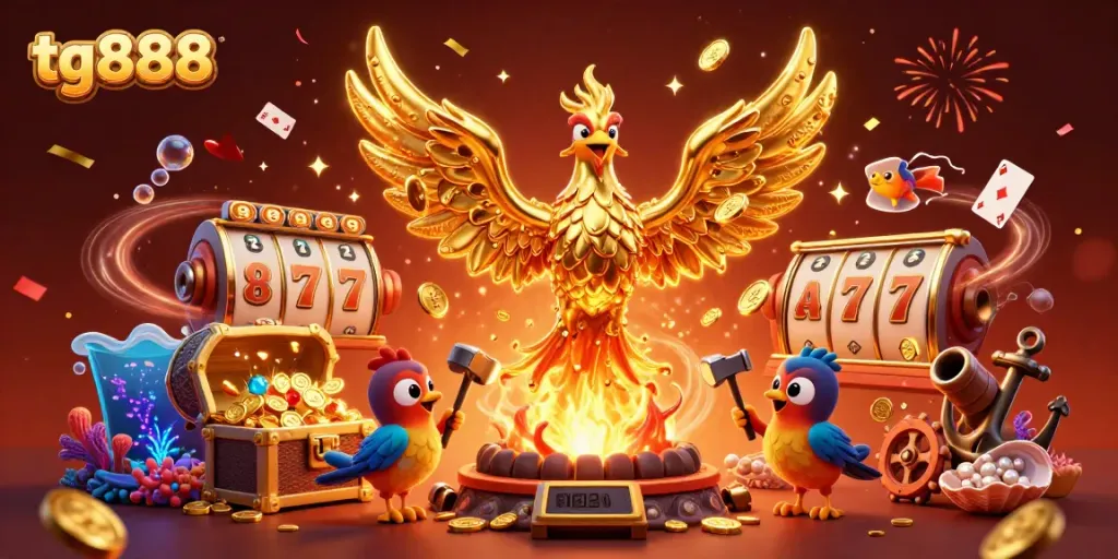 Experience thrilling wins at tg888 with dynamic golden phoenix and captivating casino elements.
