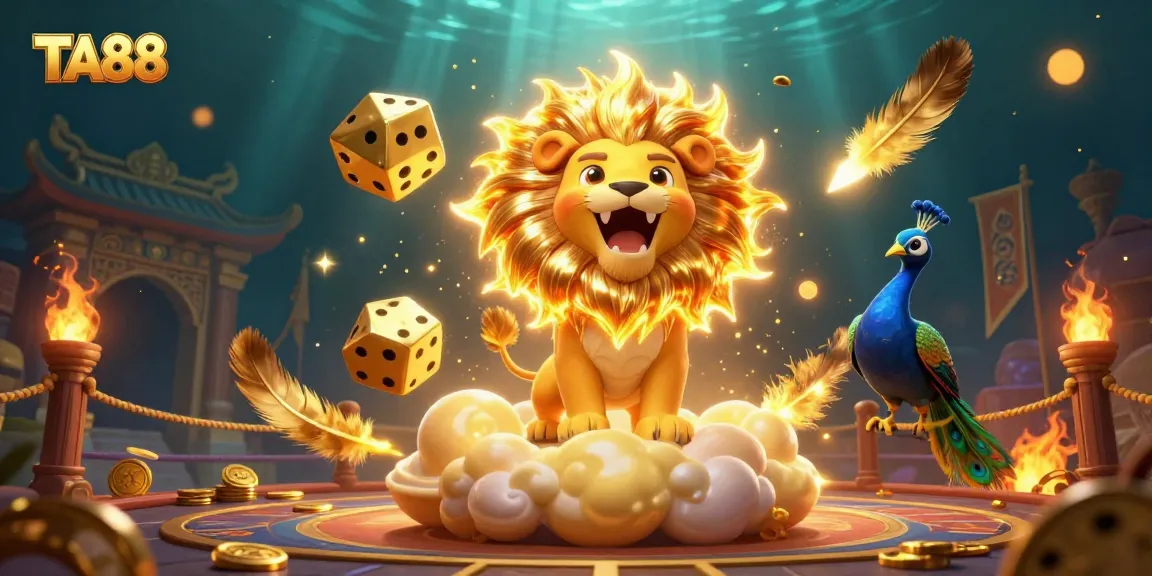 Experience the thrill of TA88 with animated characters and vibrant casino elements.