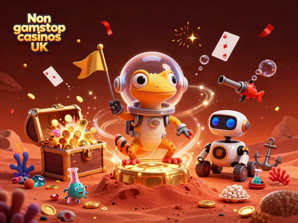 Play exciting games at Non gamstop casinos UK with alien gecko and golden treasures