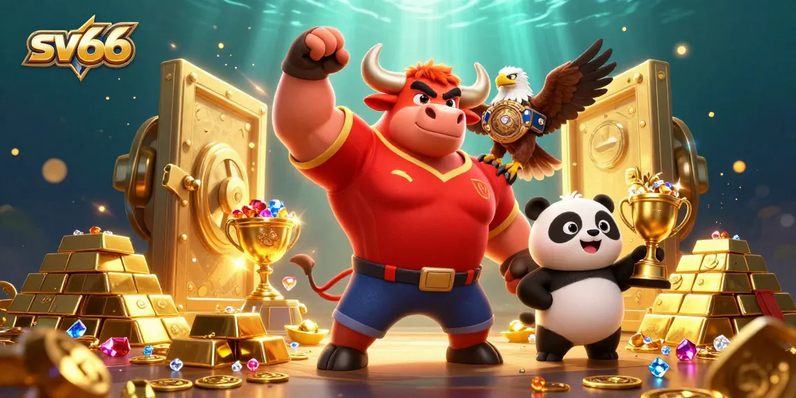 Experience the excitement of sv66 with a dynamic gaming scene featuring engaging characters and treasure.