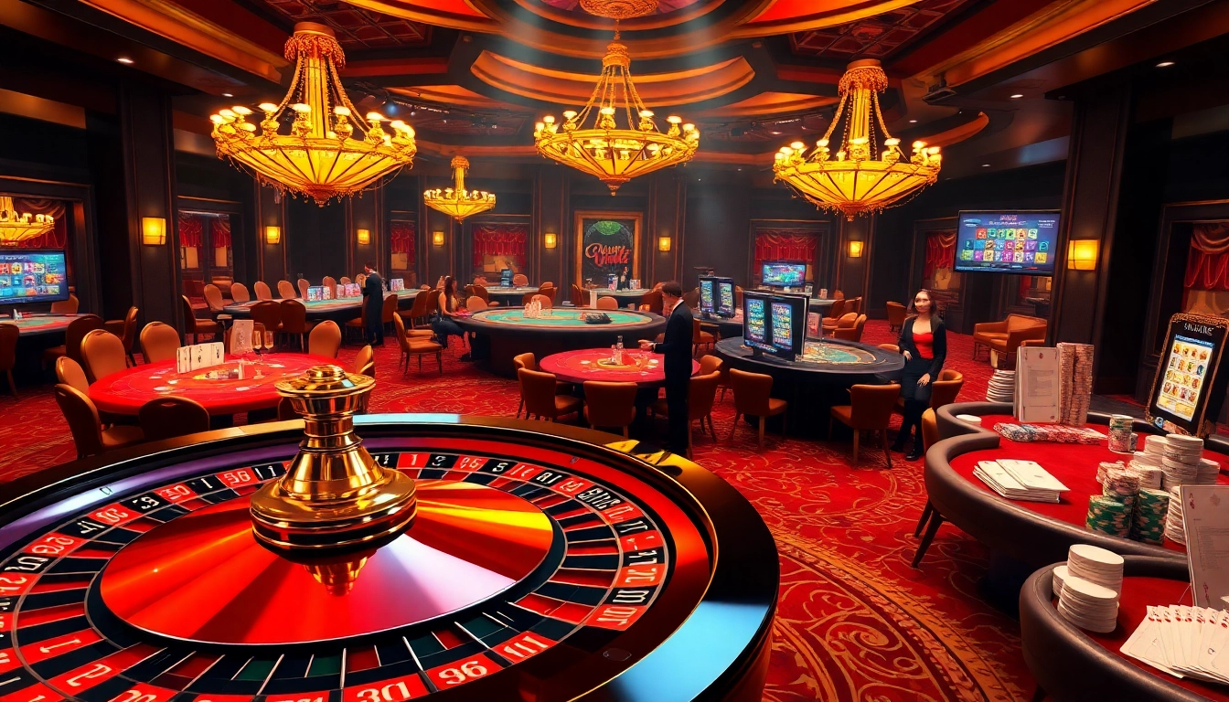 Players immersing themselves in the Fun 88 casino experience with vibrant games and exquisite surroundings.