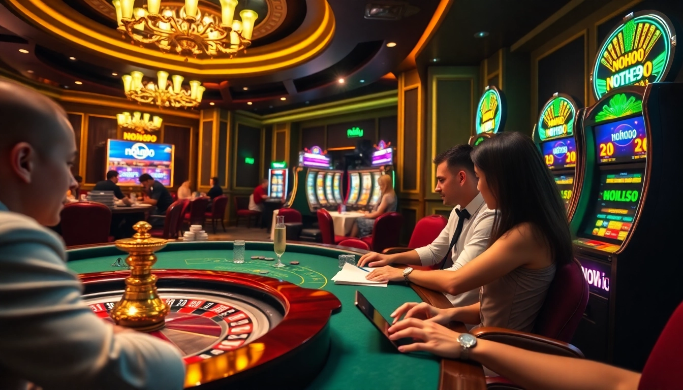 Experience the thrill of nohu90 gaming with vibrant casino visuals and engaging gameplay.