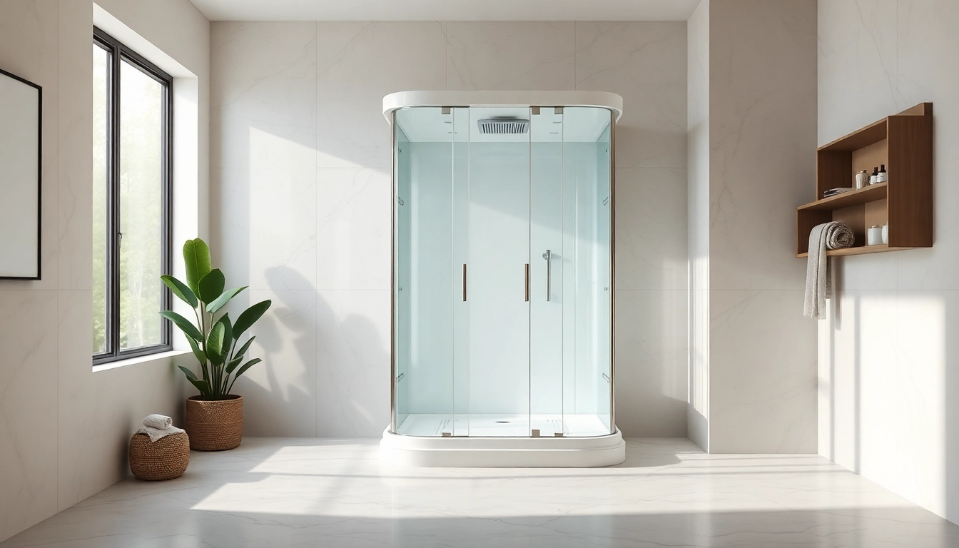 Elegante duschkabine 100x100 pendeltür in modernem Badezimmer mit stilvollen Akzenten.