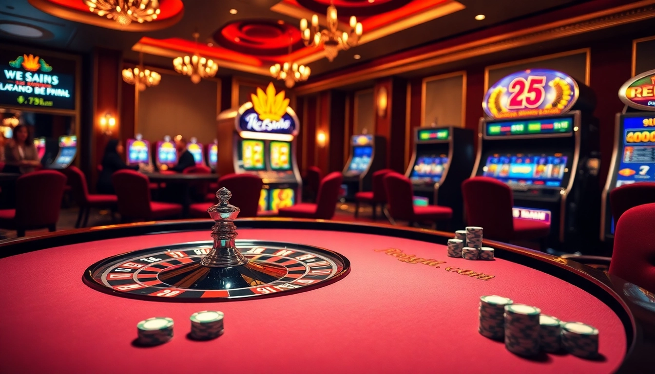 Gambling excitement at 8day.cn.com with roulette and poker chips at a luxury table.
