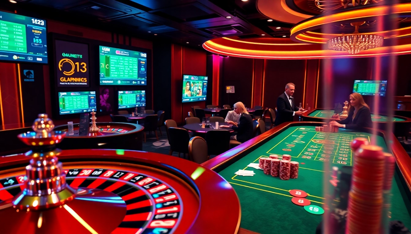 Experience high-stakes excitement with Goal123 as players engage in thrilling casino games.