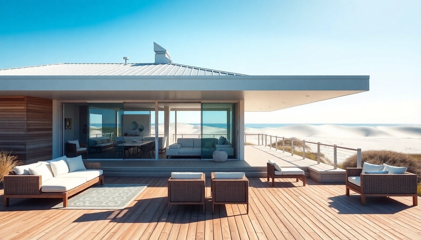 Experience Scituate In-Law Expansion with modern architecture set against a serene coastal view.