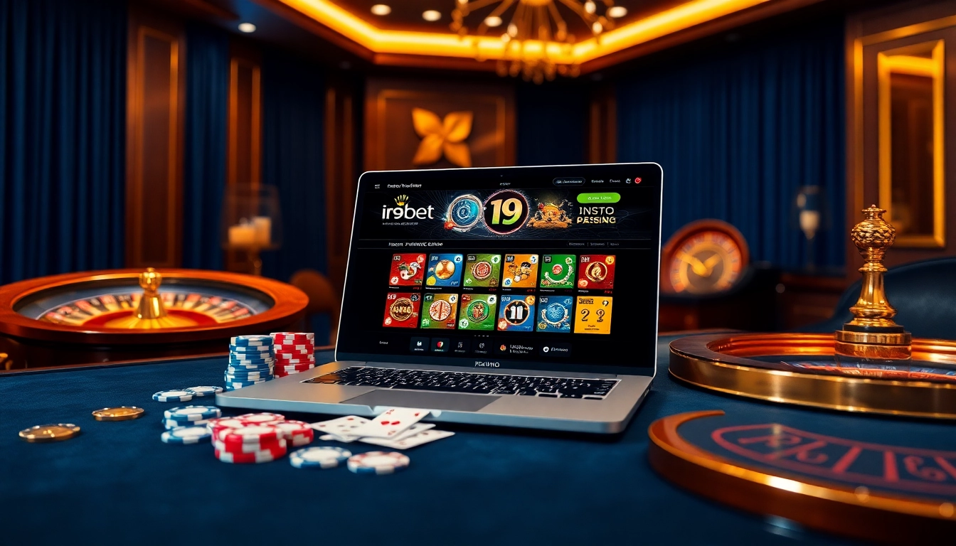 Experience thrilling gameplay at i9bet with vibrant poker chips and a luxurious casino setting.
