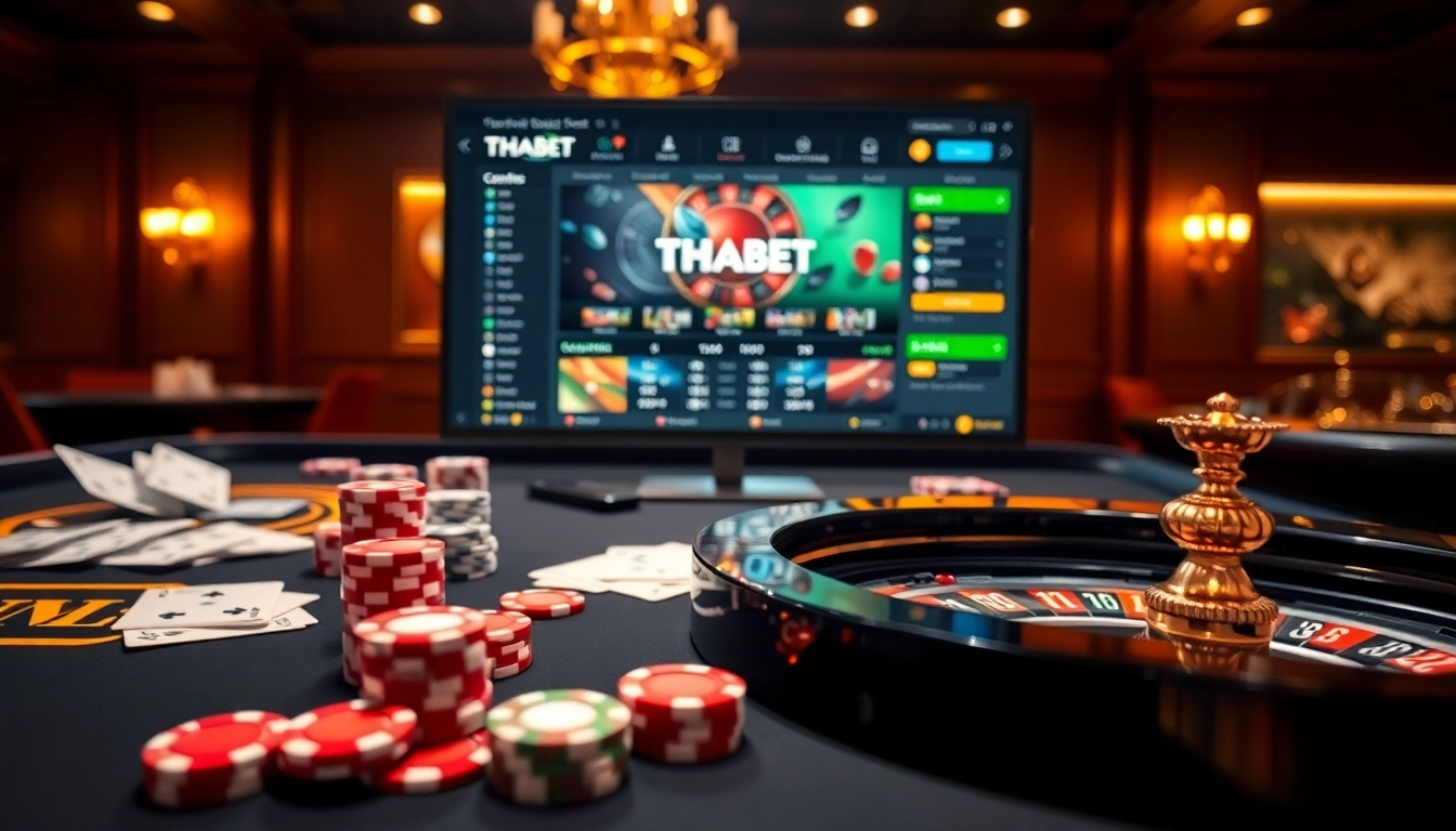 Experience high-stakes gaming at THABET's engaging casino tables filled with excitement!