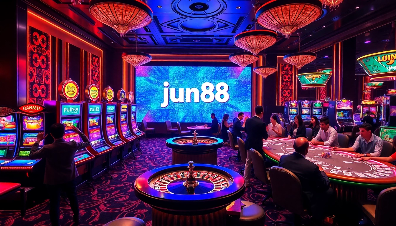 Experience the vibrant excitement of jun88 casino with dynamic slot machines and thrilling games.