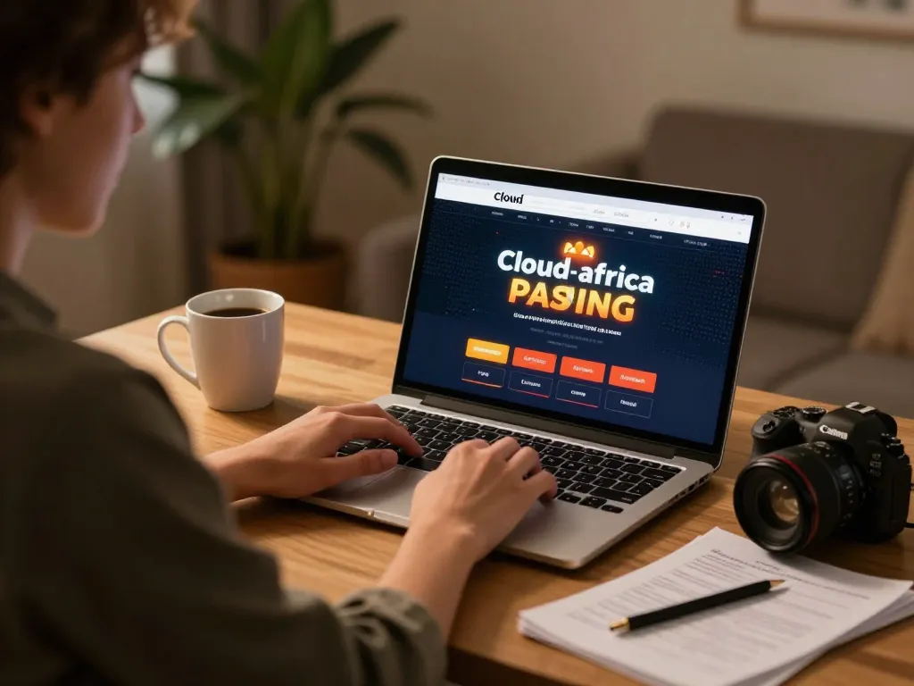 Engaging with cloud-africa online casino from a cozy home office setup, showcasing strategic gameplay.