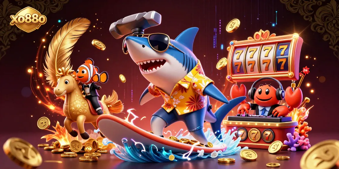 Experience the thrill of casino gaming at xo88o with a playful underwater adventure featuring unique characters and vibrant elements.