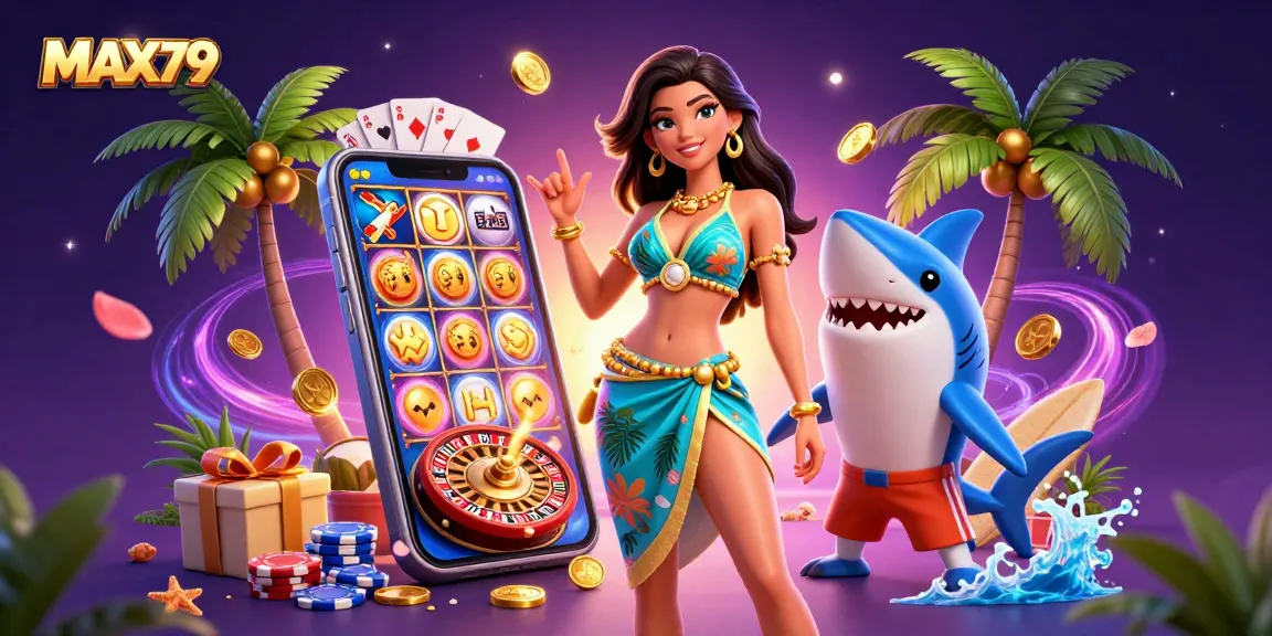 Experience thrilling jackpot slots at MAX79 with vibrant games and engaging characters.