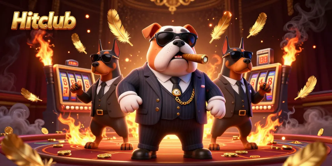 Hitclub showcases thrilling slot games and dynamic casino energy in a vivid 3D illustration.