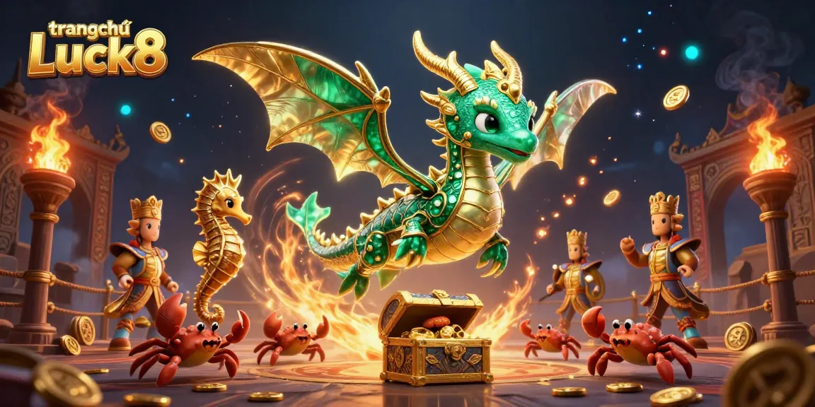 Join the adventure at trang chủ Luck8 with a vibrant treasure-laden gaming scene!