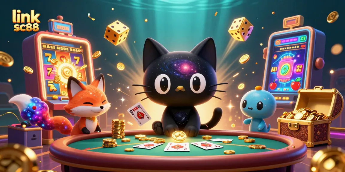 Experience thrilling gameplay at link sc88 through an ultra-detailed casino scene filled with cosmic elements.