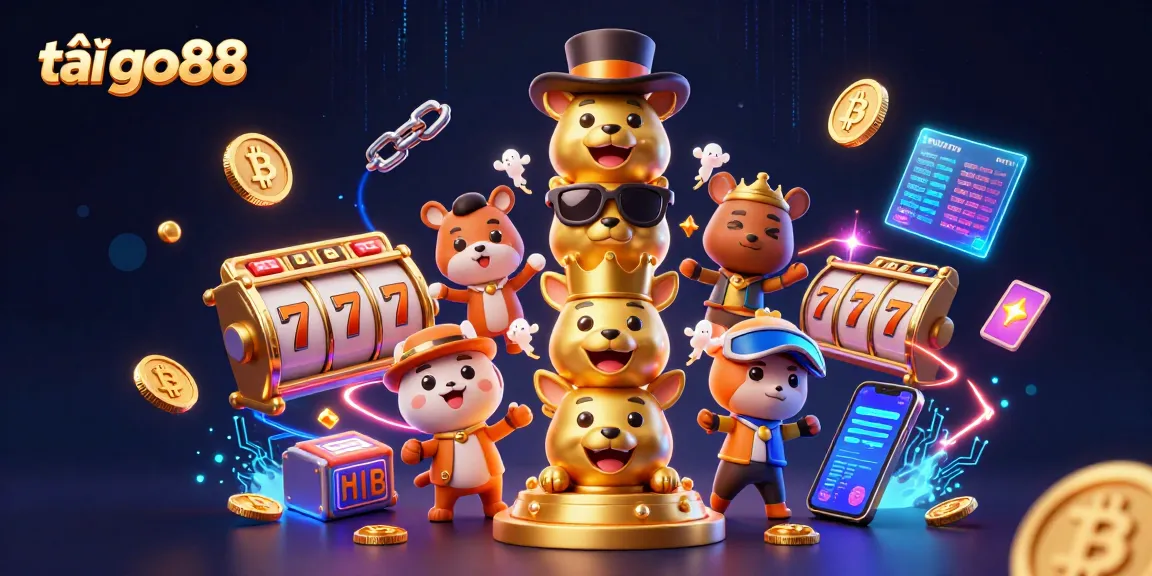 Engage with the thrill of tải go88 and experience dynamic casino gameplay illustrated vividly in a vibrant 3D scene.