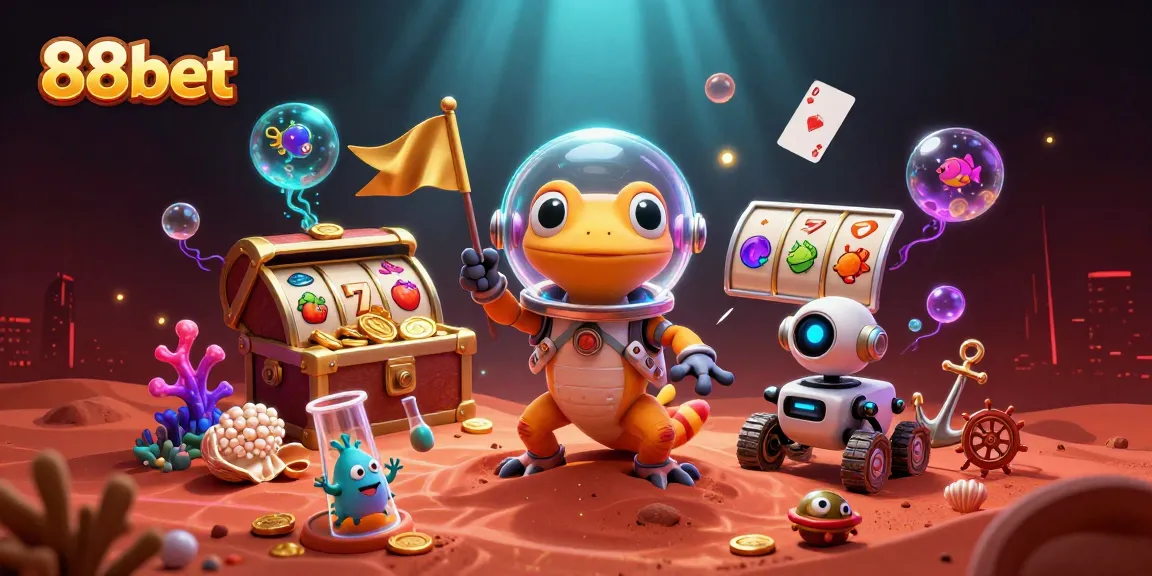 Join the Martian adventure with 88bet as they discover a buried golden casino!